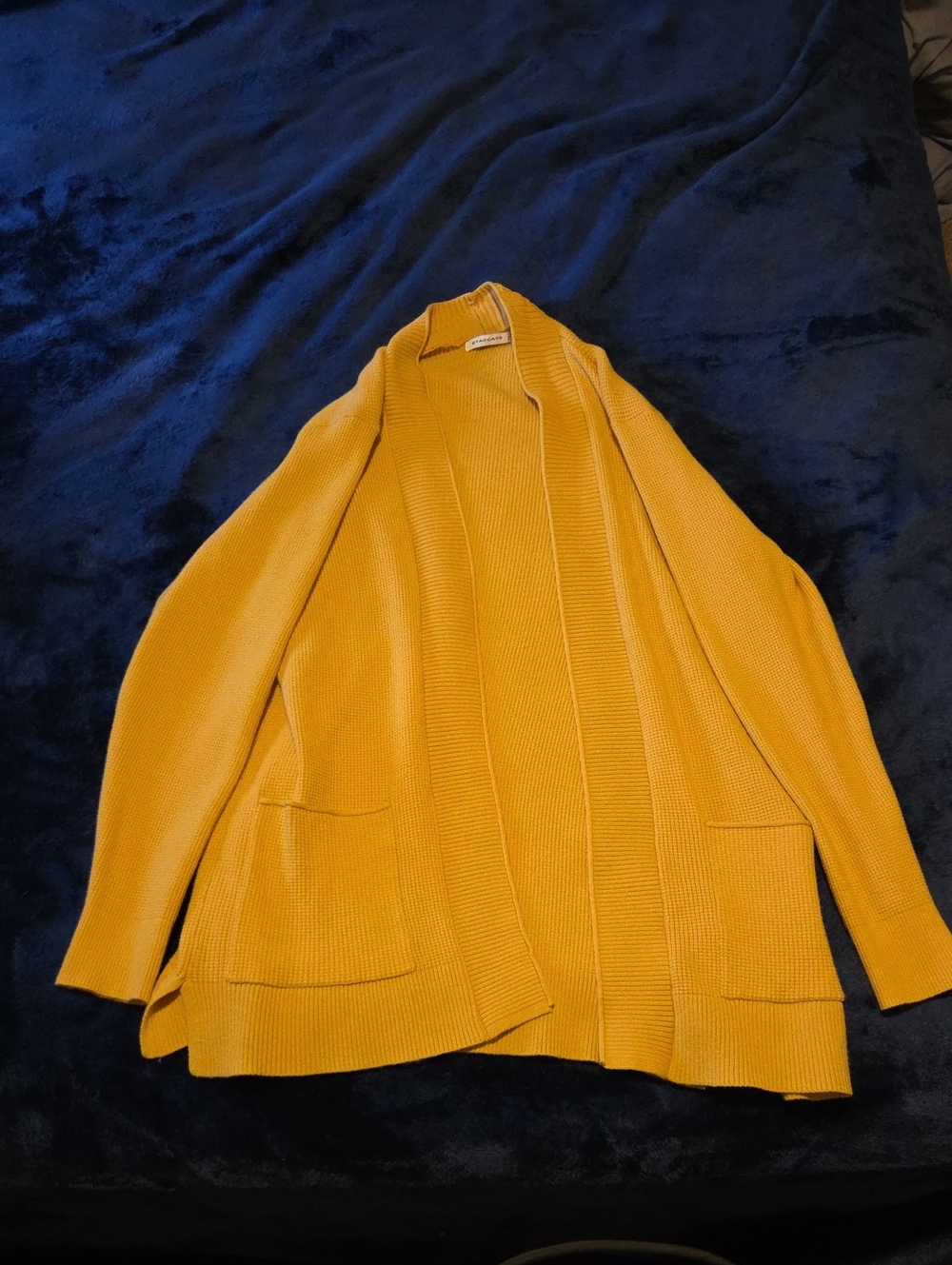Staccato mustard yellow knit sweater